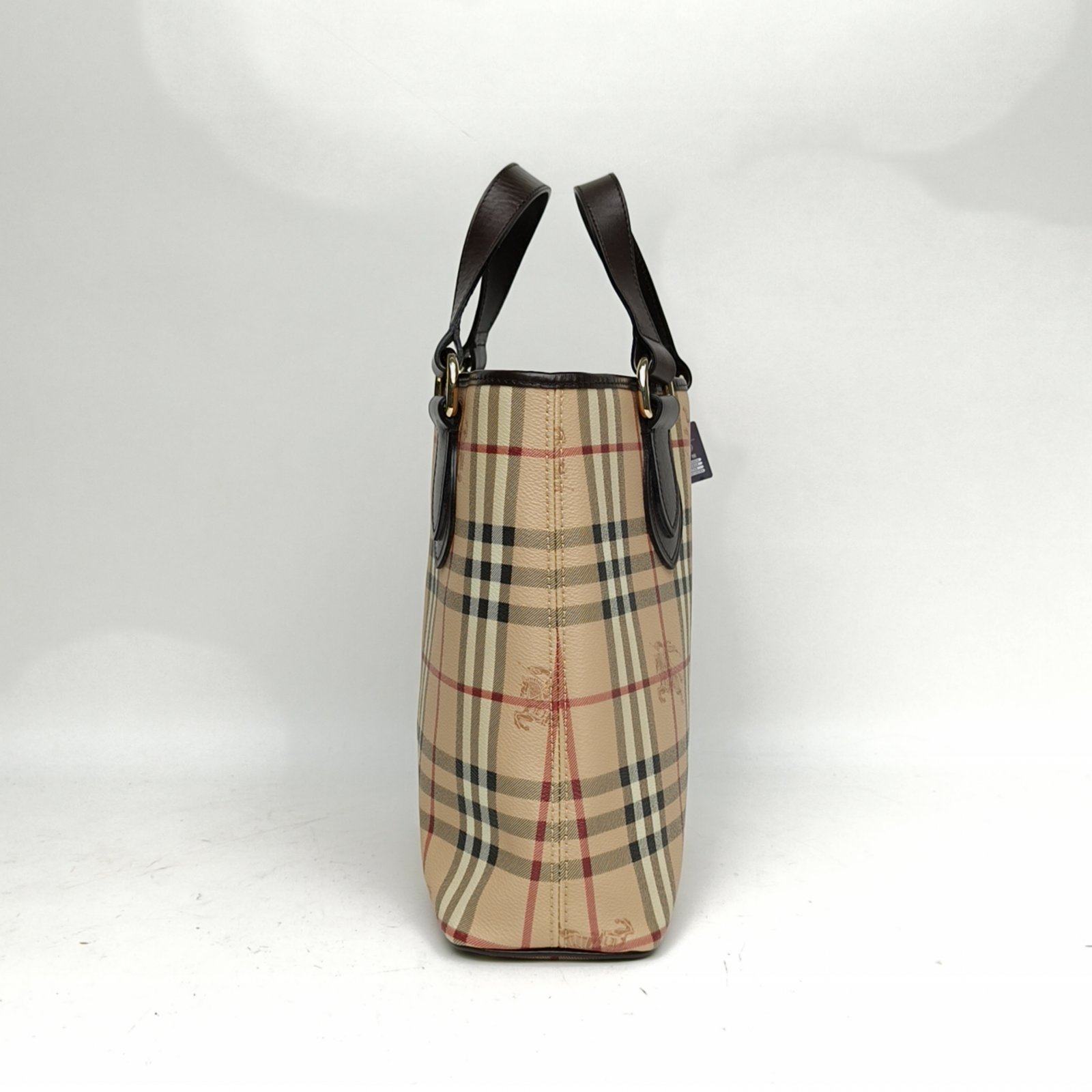 Burberry Burberry Check PVC Knight Check Tote Bag Shoulder Bag