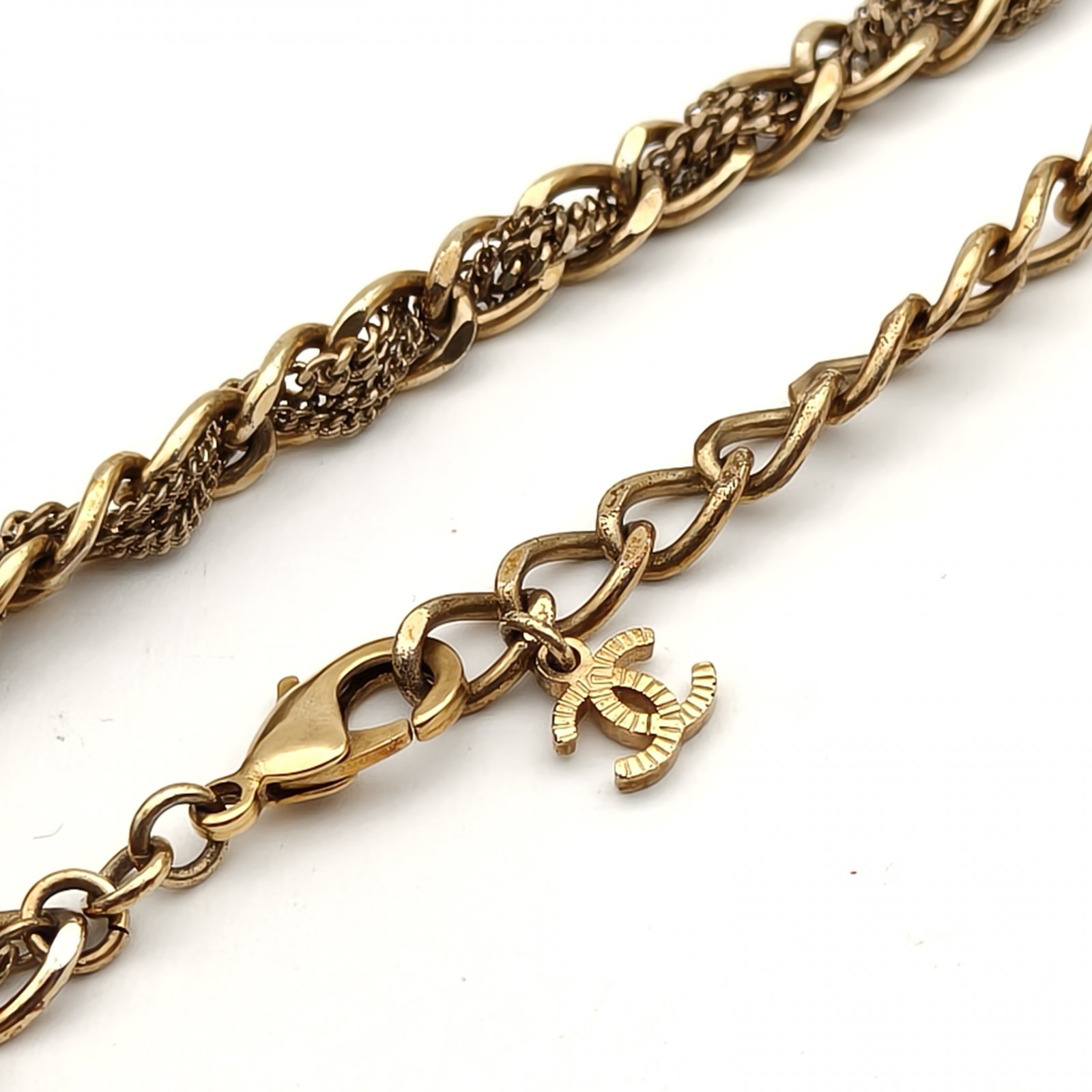 CHANEL 22A Necklace Irregular Metal Lava Necklace Alloy-Hana Vintage