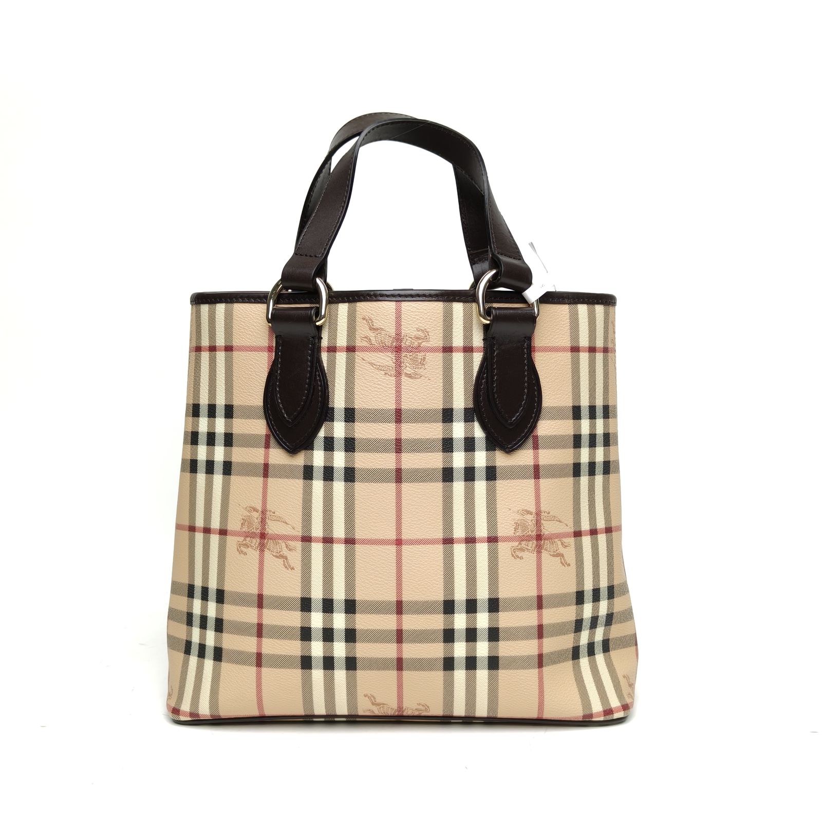Burberry Burberry Check PVC Knight Check Tote Bag Shoulder Bag