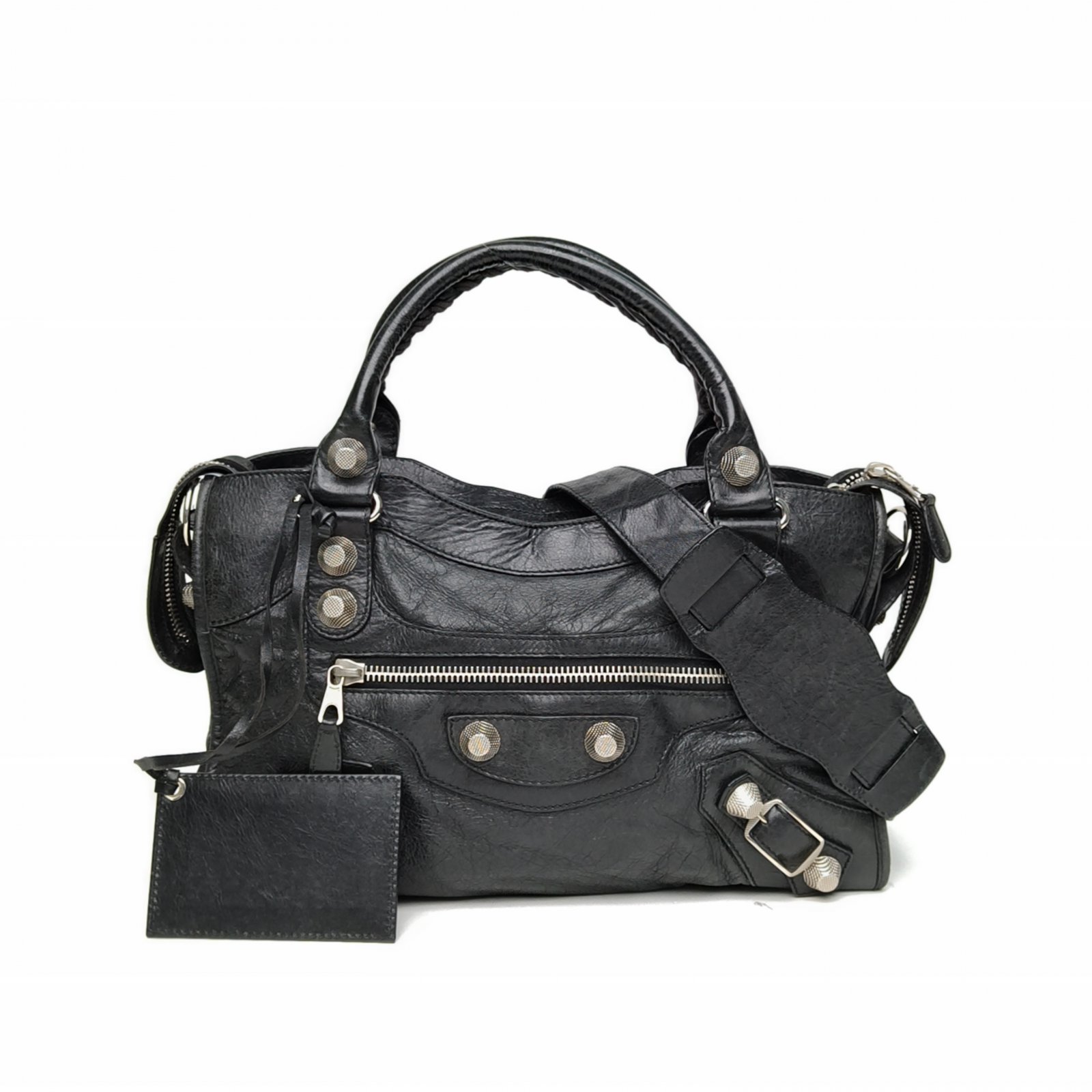 *BALENCIAGA CLASSIC CITY Motorcycle Bag Medium 38-Hana Vintage