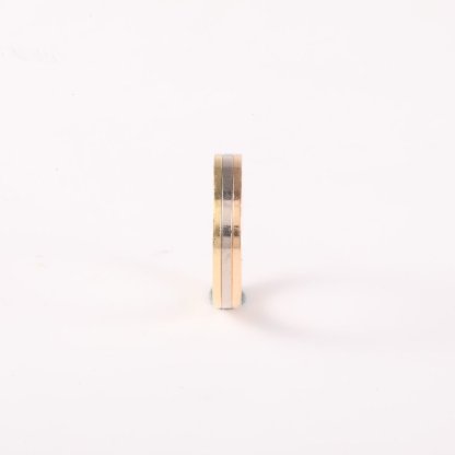CARTIER Vendome Tricolor Gold Ring 50 18K Gold,18K White Gold,18K Rose Gold-Hana Vintage