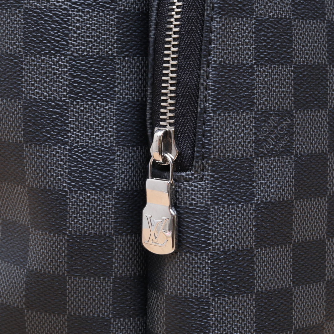 *LOUIS VUITTON Black Chessboard PVC 2018 Zack Flap Backpack-Hana Vintage
