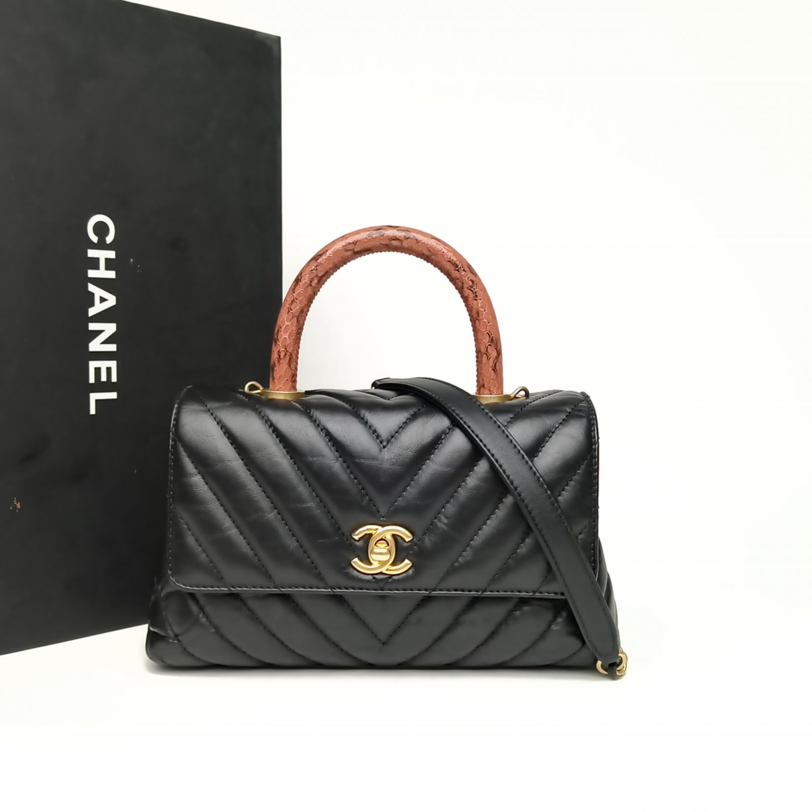 *CHANEL Coco Handle Small 24cm-Hana Vintage