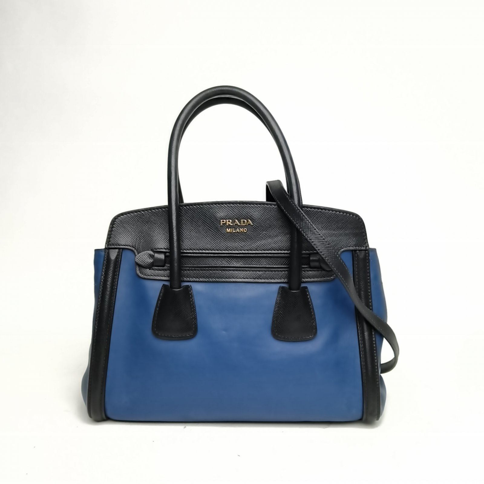 PRADA Blue Black Handheld-Hana Vintage
