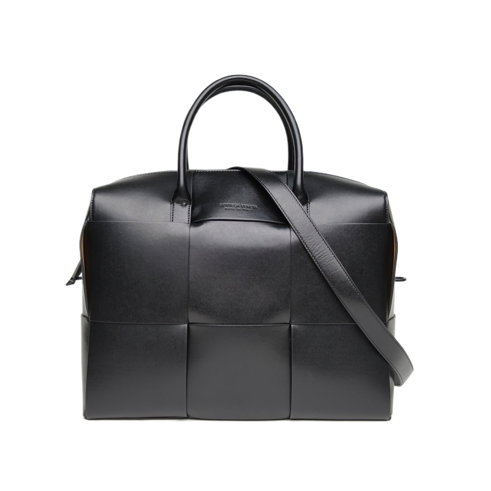 *BOTTEGA VENETA Black Classic Woven Hand Briefcase Large 36cm-Hana Vintage