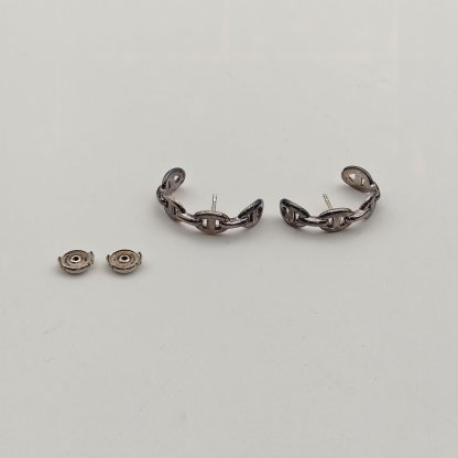 HERMES AG925 Silver Roulis Climber Earrings Sterling Silver-Hana Vintage