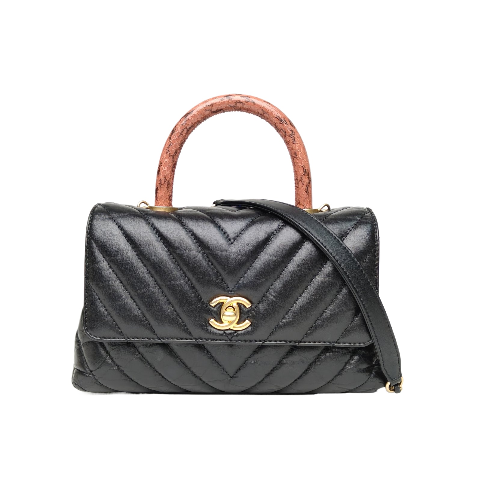*CHANEL Coco Handle Small 24cm-Hana Vintage
