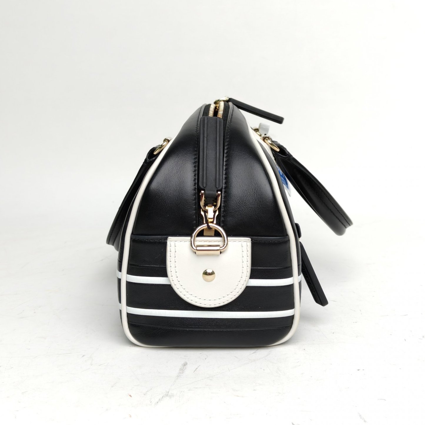 DIOR Black and White Gold Hardware 2022 Dior Vibe Bolide 24cm-Hana Vintage
