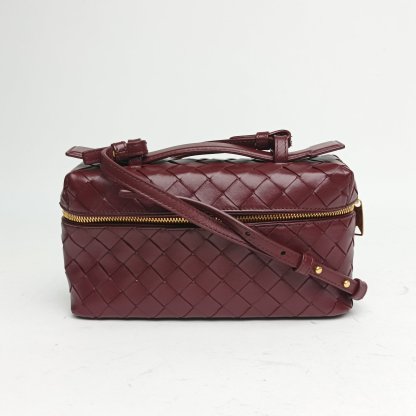 BOTTEGA VENETA Bang Bang vanity Woven Leather Cosmetic Bag-Hana Vintage