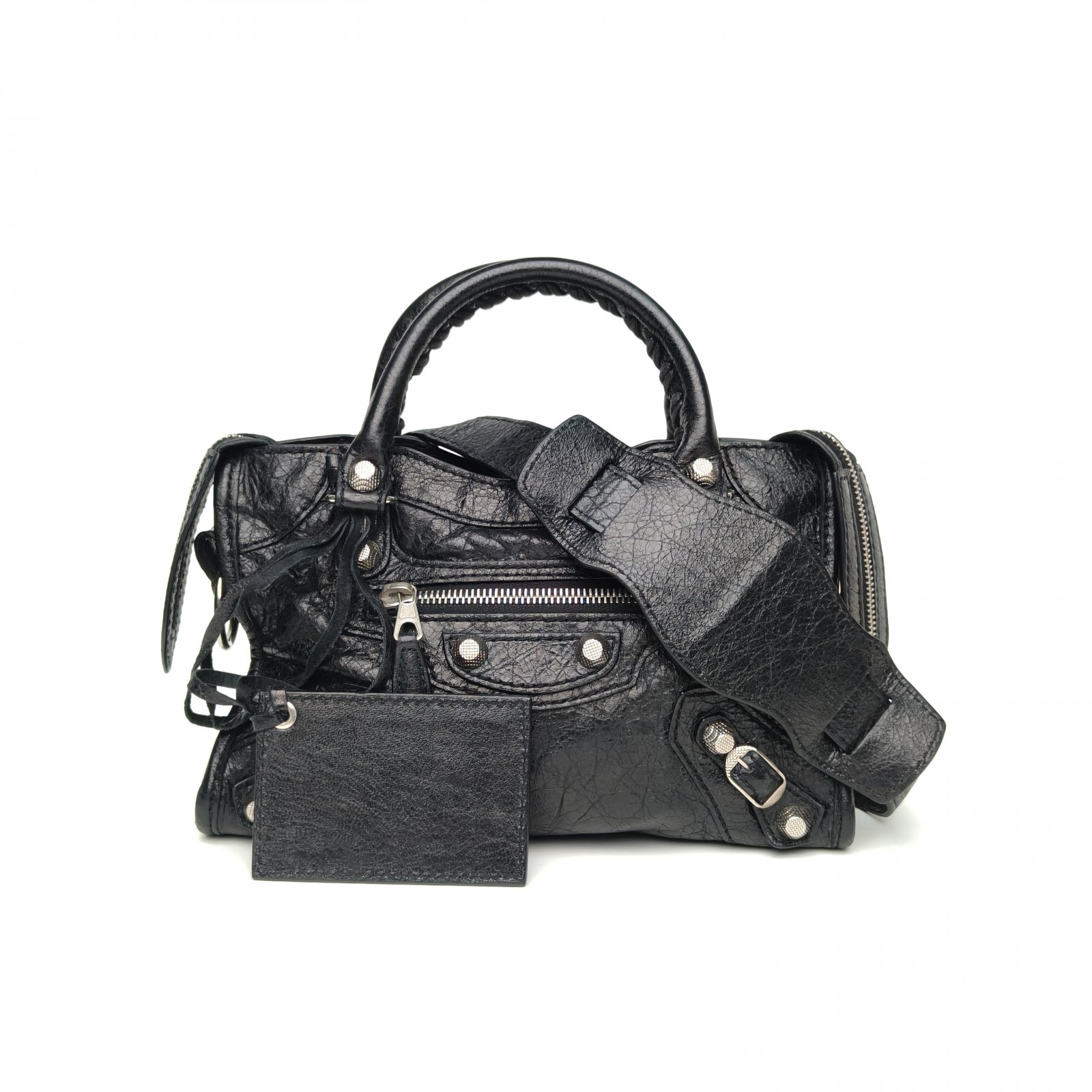 *BALENCIAGA CLASSIC CITY Motorcycle Bag Mini 25-Hana Vintage