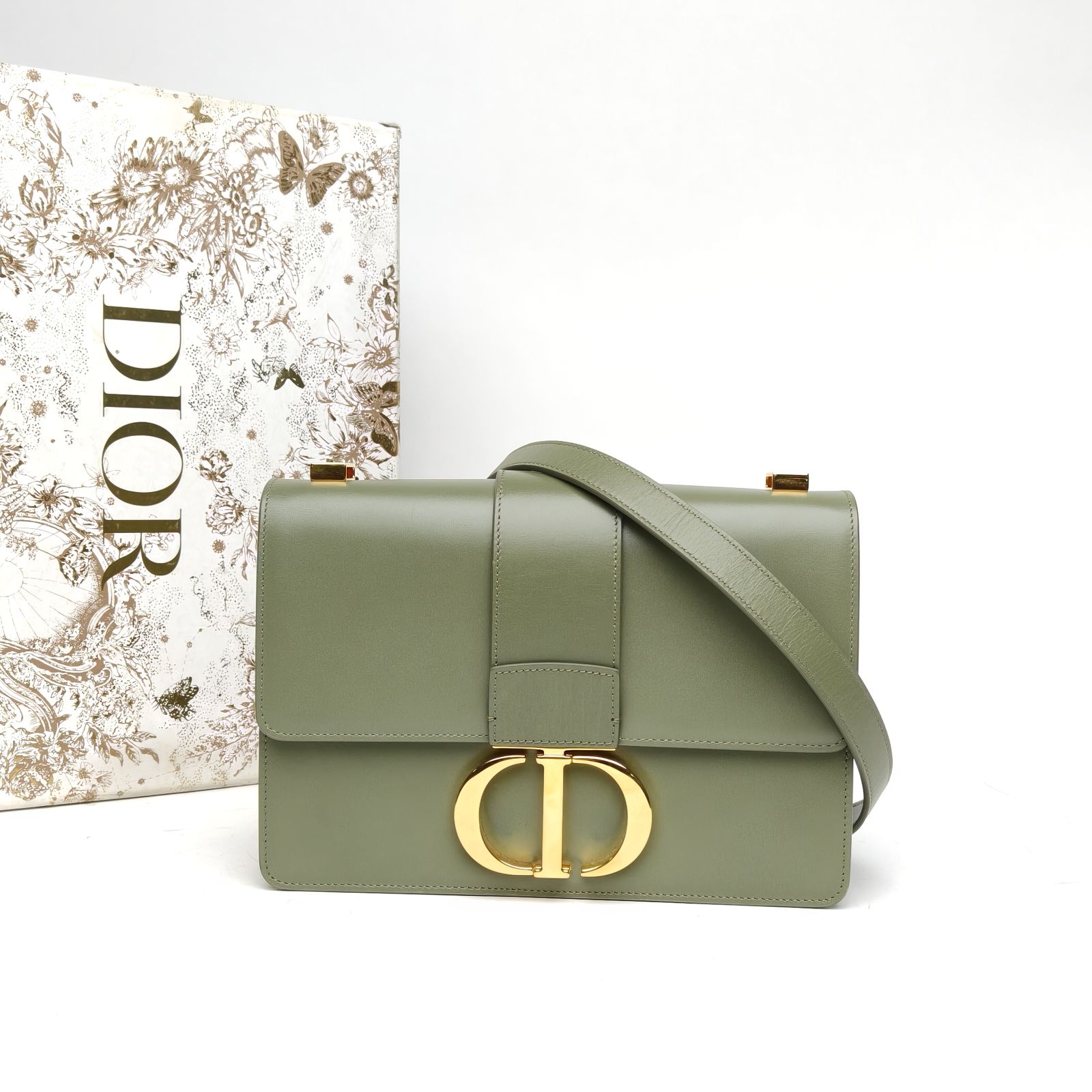 *DIOR 30 Montaigne Leather Shoulder Strap, Large Size 24-Hana Vintage
