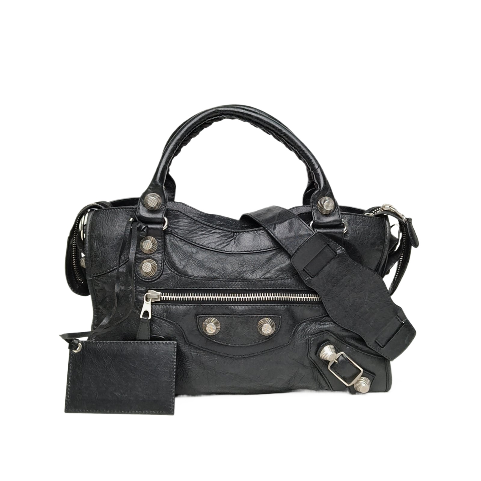 *BALENCIAGA CLASSIC CITY Motorcycle Bag Medium 38-Hana Vintage