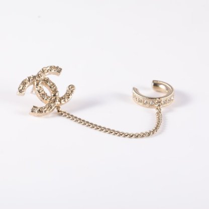 CHANEL 21V Chanel Single Earring Ear Chain with Clip-on Alloy