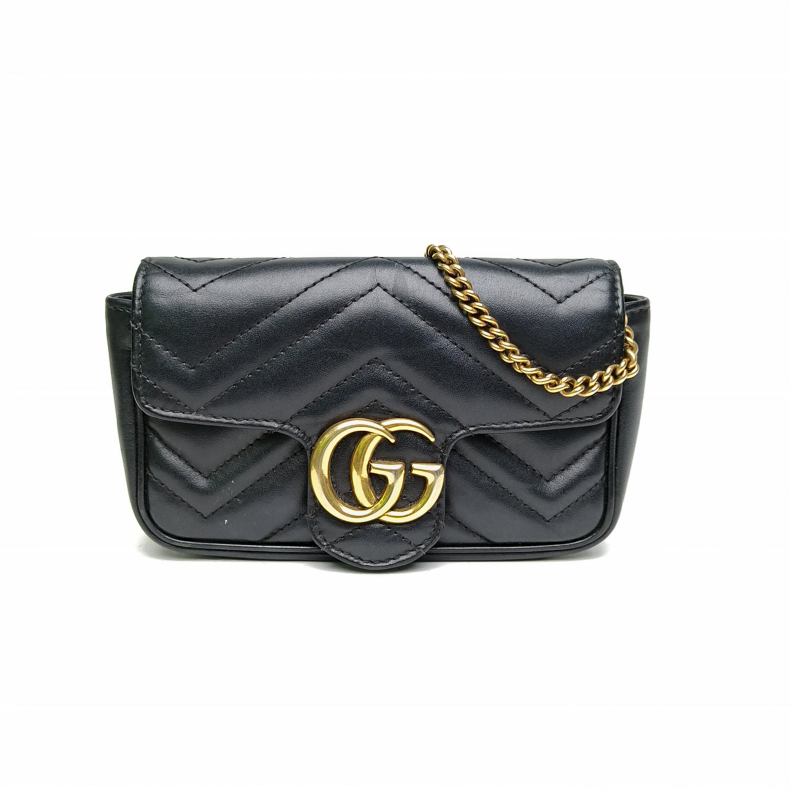 GUCCI GG Marmont Shoulder Bag Ultra Mini 16.5-Hana Vintage