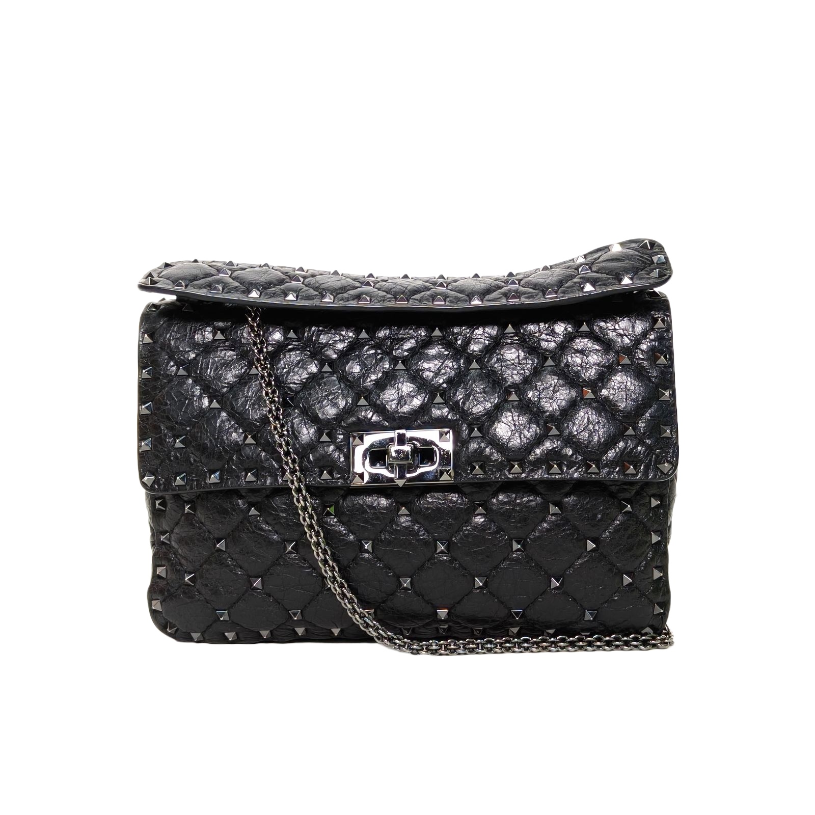 *VALENTINO ROCKSTUD SPIKE Medium Chain Handbag-Hana Vintage