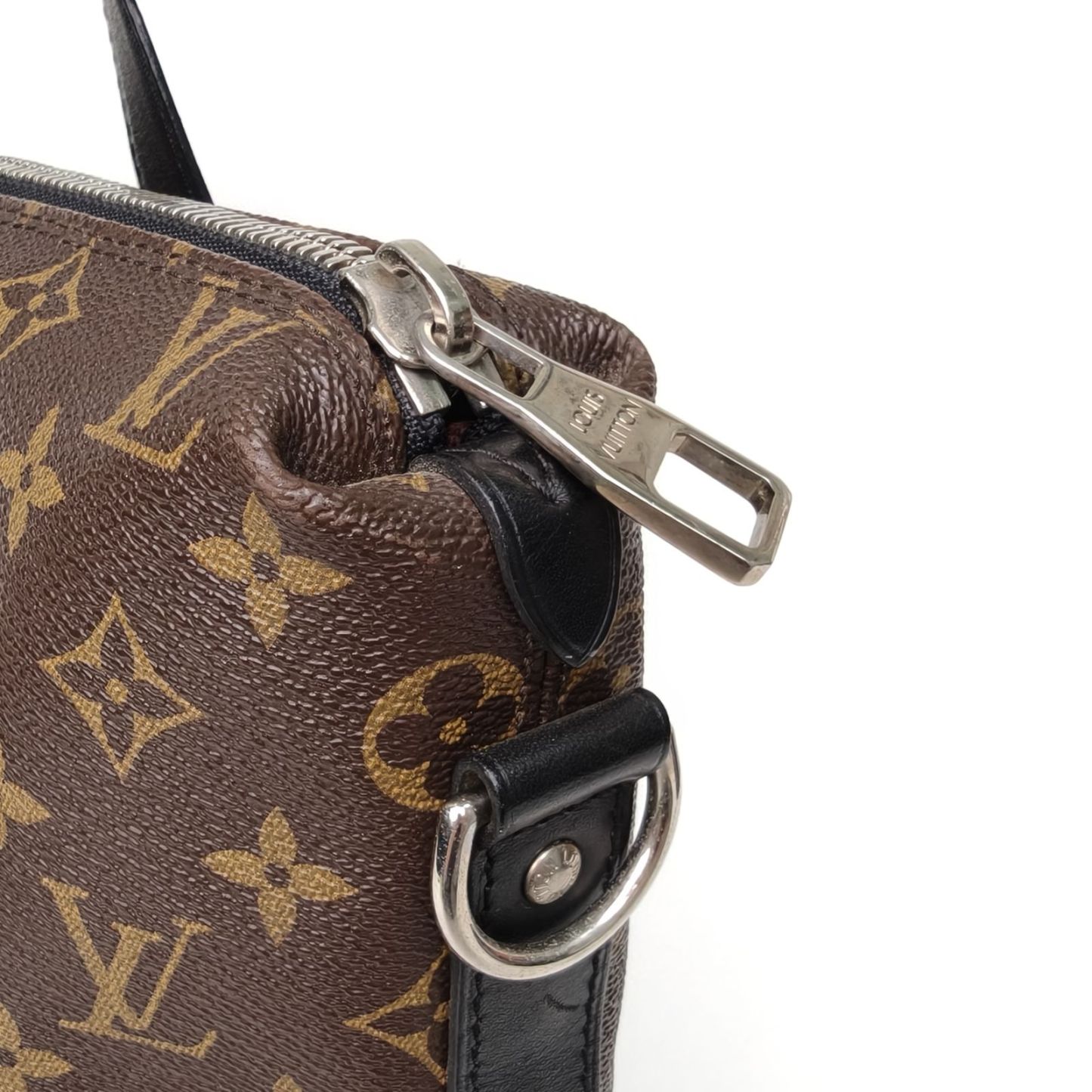 *LOUIS VUITTON Monogram PVC 2015 kitan Vertical Handheld Briefcase Pochette Metis-Hana Vintage
