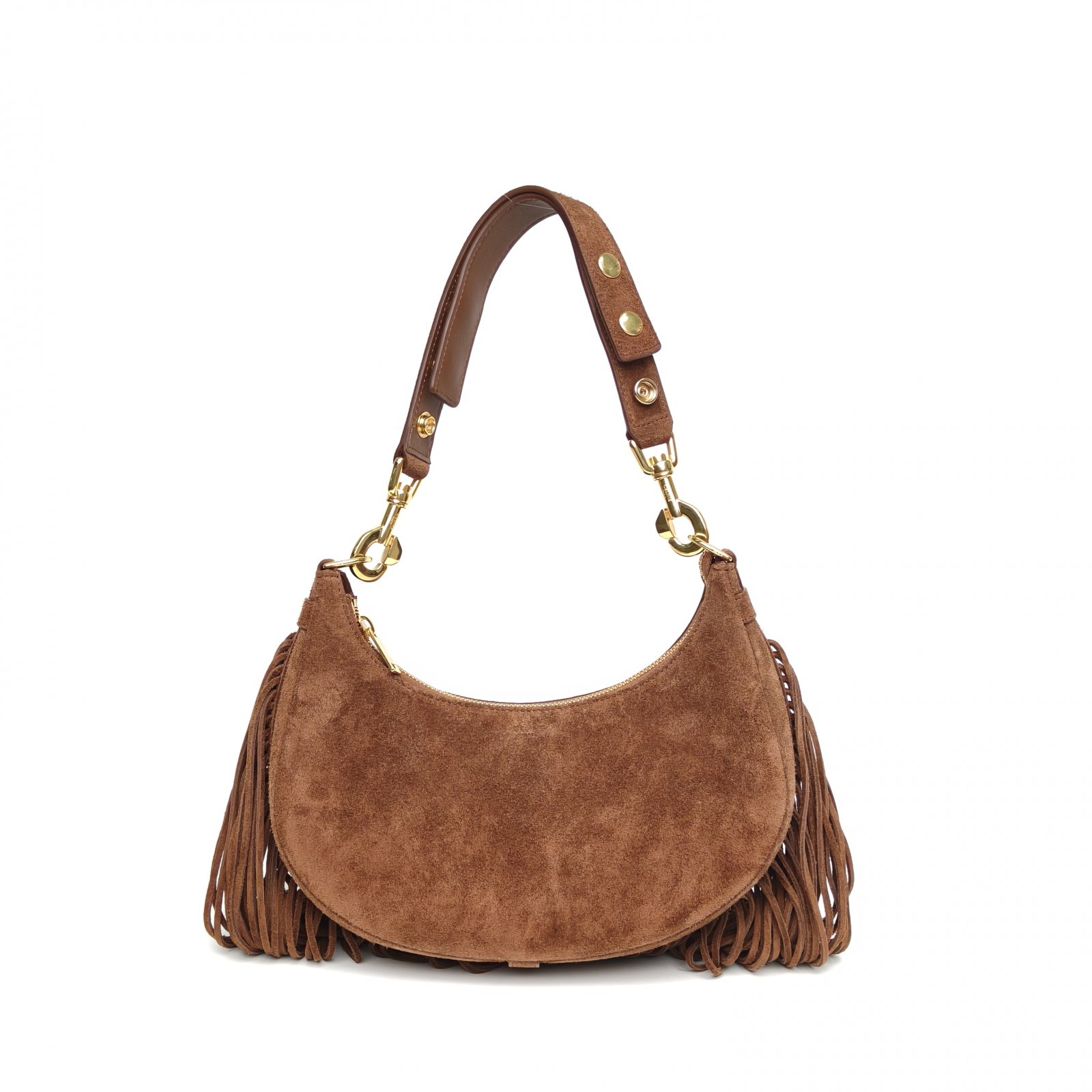 *CELINE Brown Suede Gold Hardware AVA Tassel-Hana Vintage