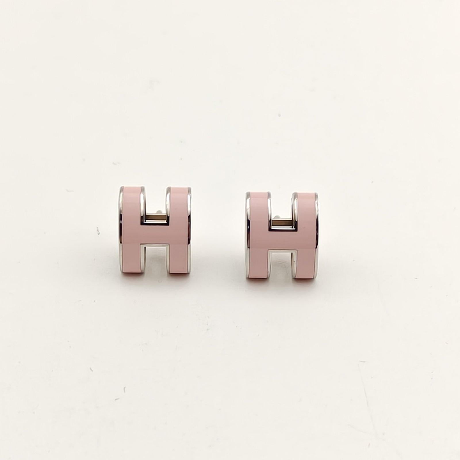 HERMES Pop H Earrings Small Alloy
