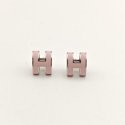 HERMES Pop H Earrings Small Alloy