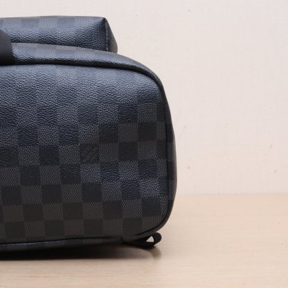*LOUIS VUITTON Black Chessboard PVC 2018 Zack Flap Backpack-Hana Vintage