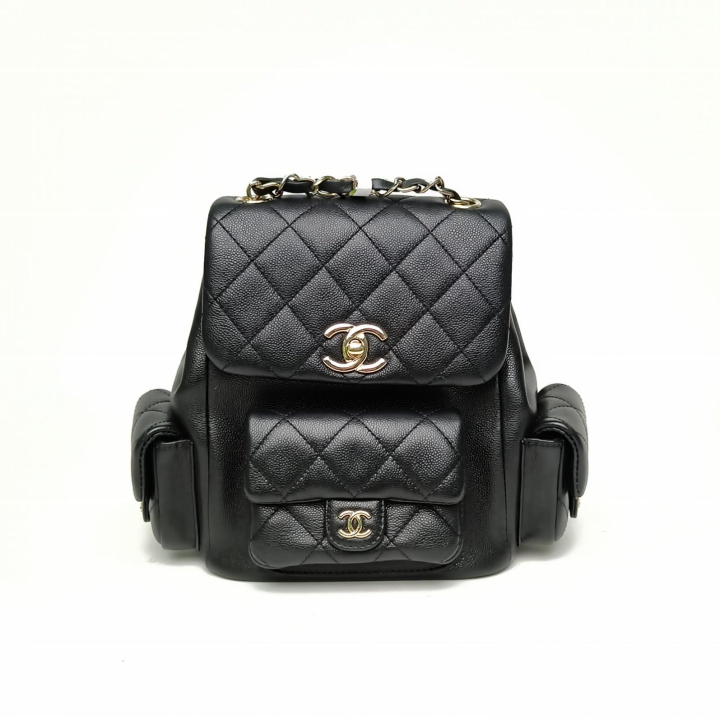 *CHANEL 23K Cargo Duma Tank Backpack Large 21cm-Hana Vintage