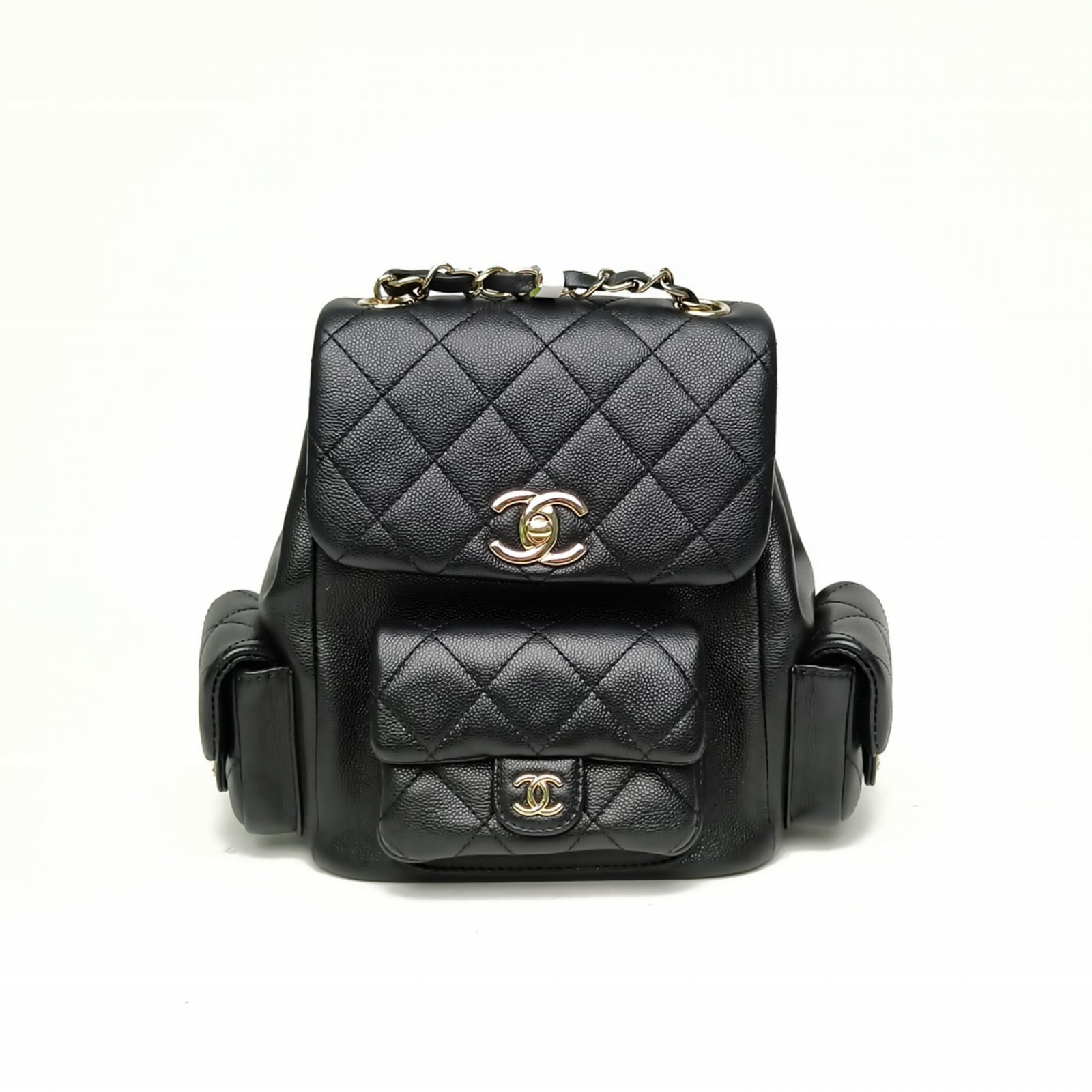 *CHANEL 23K Cargo Duma Tank Backpack Large 21cm-Hana Vintage