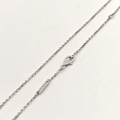 VAN CLEEF&ARPELS Vintage Alhambra Medium Single Flower Necklace Full Diamond Diamond,18K White Gold-Hana Vintage