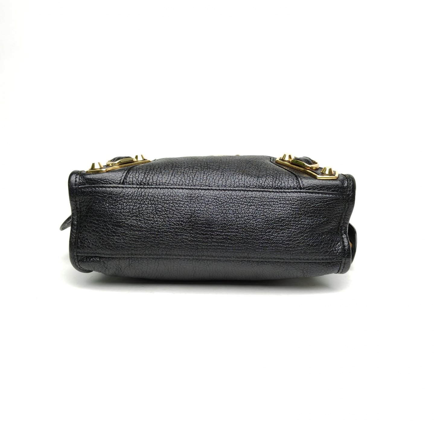 *BALENCIAGA CLASSIC METALLIC EDGE CITY Metal Motorcycle Bag Mini 24cm-Hana Vintage