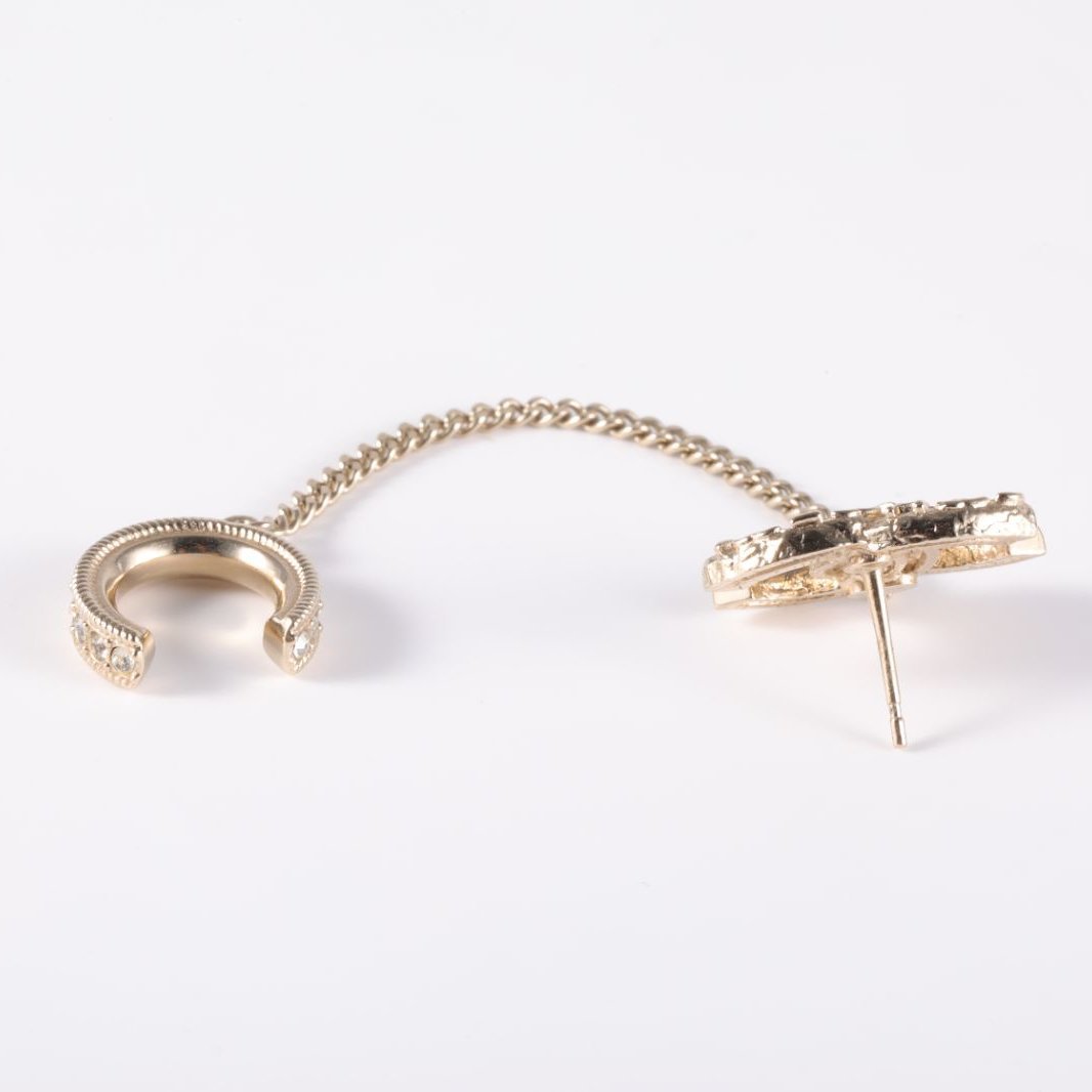 CHANEL 21V Chanel Single Earring Ear Chain with Clip-on Alloy