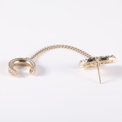 CHANEL 21V Chanel Single Earring Ear Chain with Clip-on Alloy