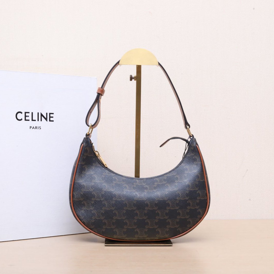 *CELINE AVA Shoulder Bag Medium Size with Arc de Triomphe Print-Hana Vintage
