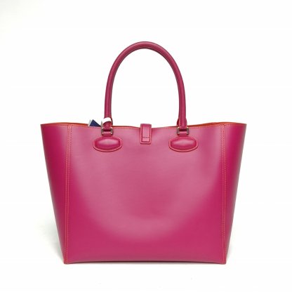 LOEWE Purple Sliver Hardware Tote Bag With Detachable Pouch Shoulder Bag-Hana Vintage