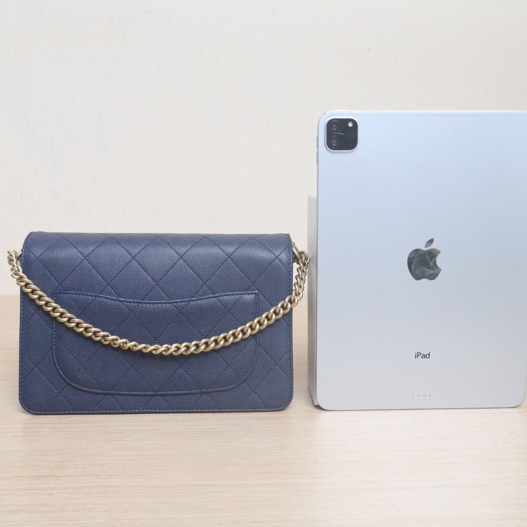 *CHANEL Blue Suede, Gold Hardware, 2019 CF Seasonal Flap Shoulder Bag