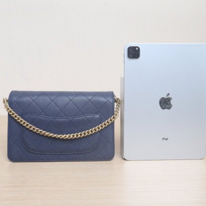 *CHANEL Blue Suede, Gold Hardware, 2019 CF Seasonal Flap Shoulder Bag