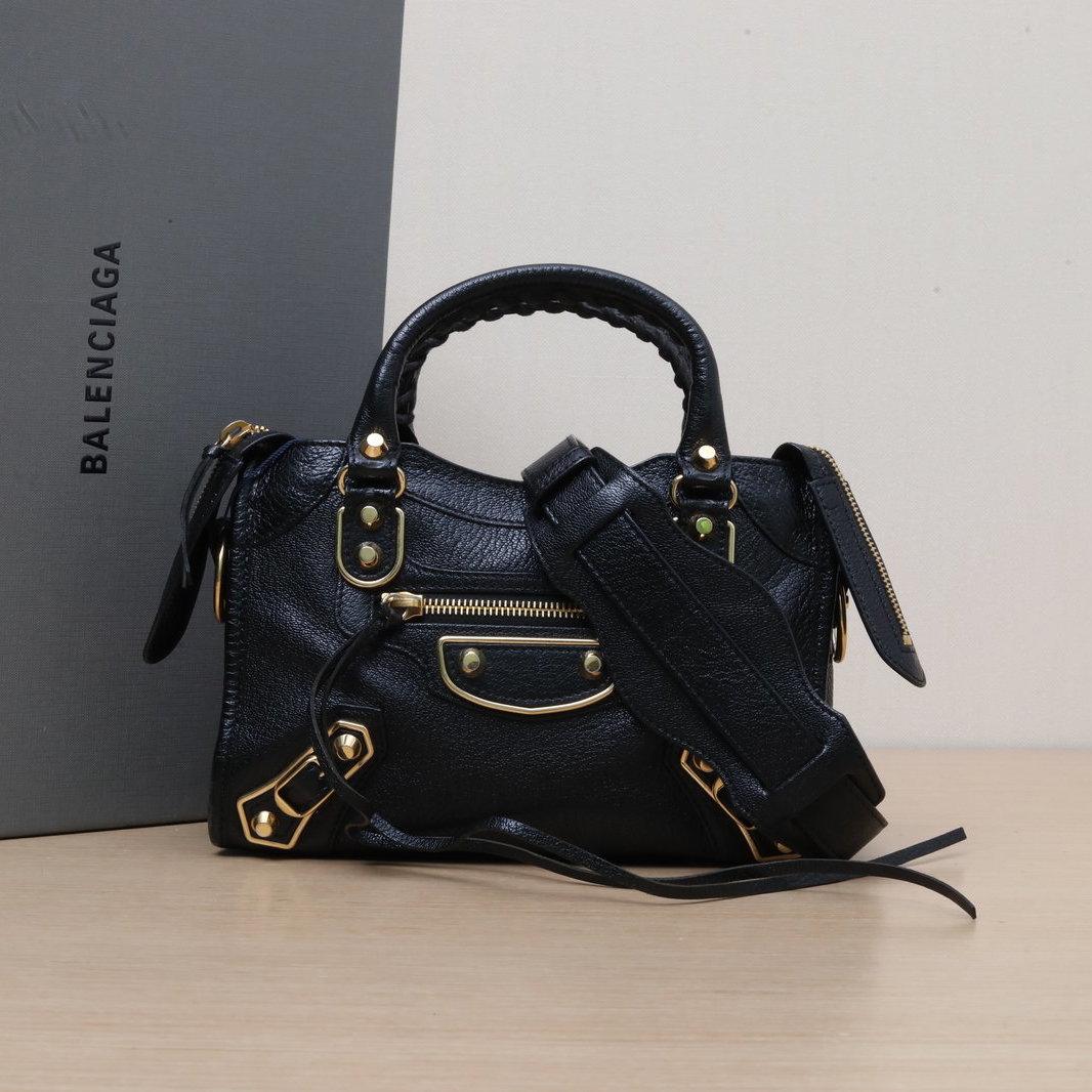 *BALENCIAGA CLASSIC CITY Motorcycle Bag Mini 25-Hana Vintage