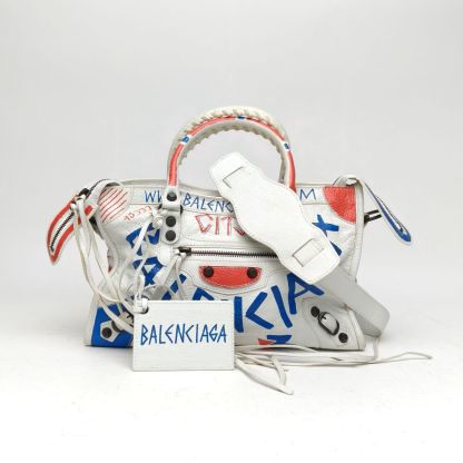 *BALENCIAGA CLASSIC CITY Motorcycle Bag Small 30 Griffiti-Hana Vintage