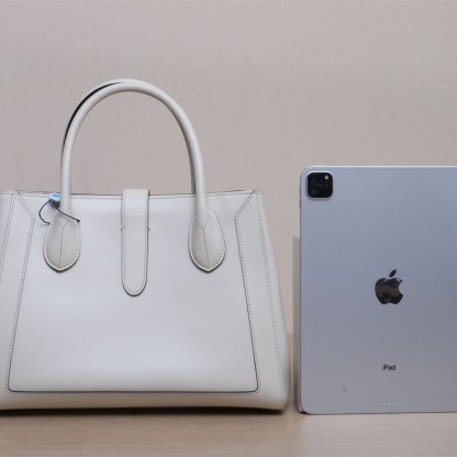 GUCCI White Gold Hardware 1961 Handheld and Shoulder Tote Bag