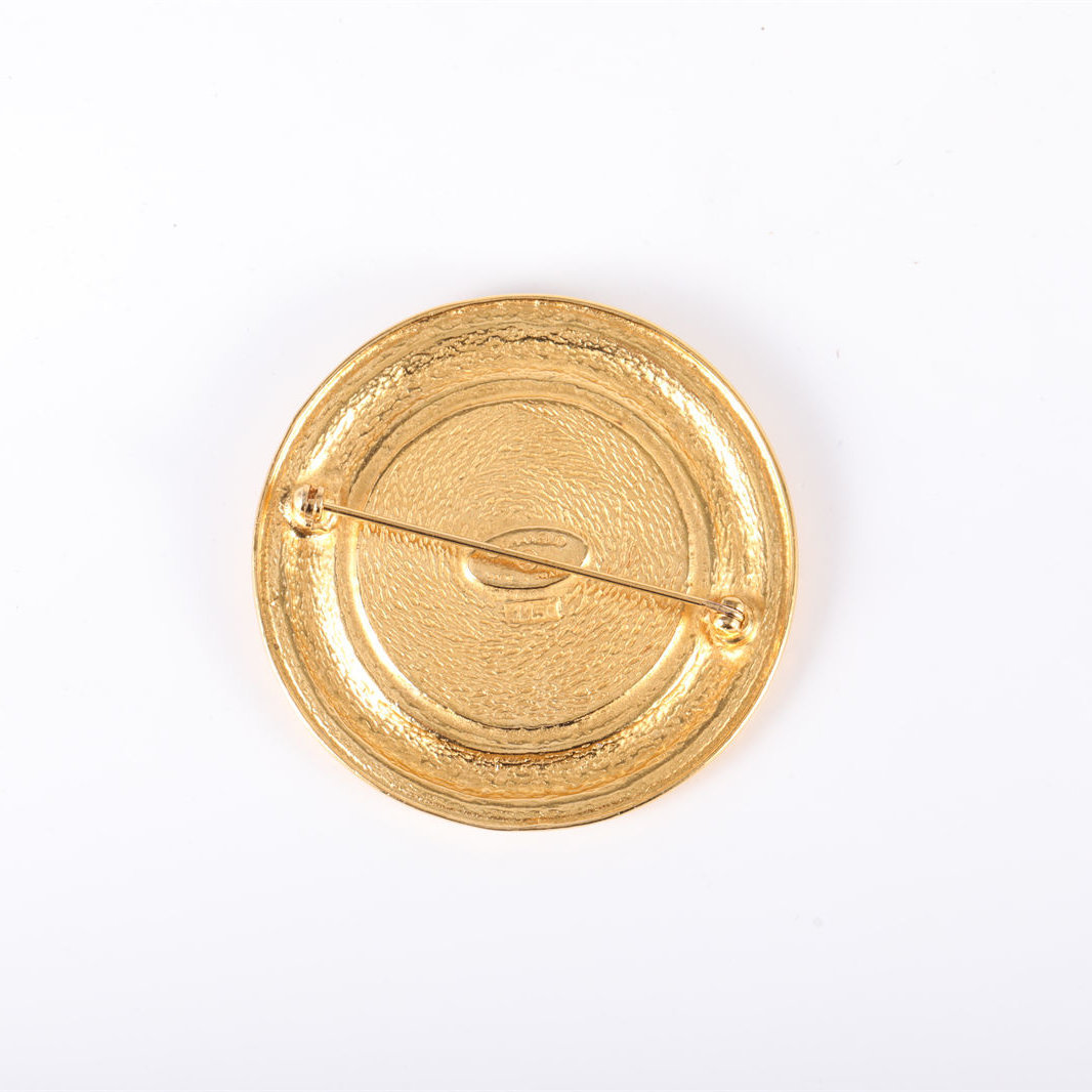 CHANEL Vintage Cambon Brooch 5*5cm Alloy-Hana Vintage
