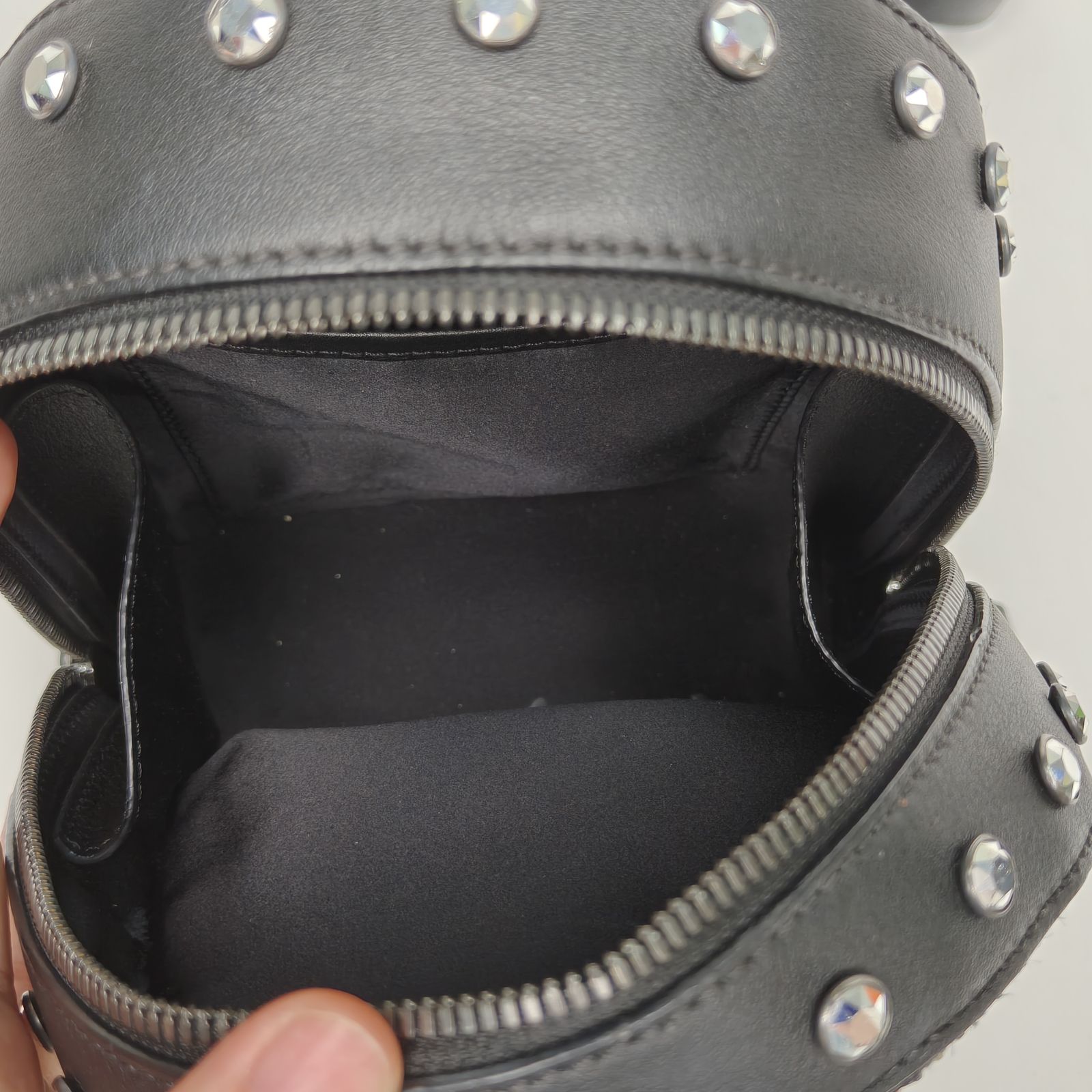 MCM Black mini backpack