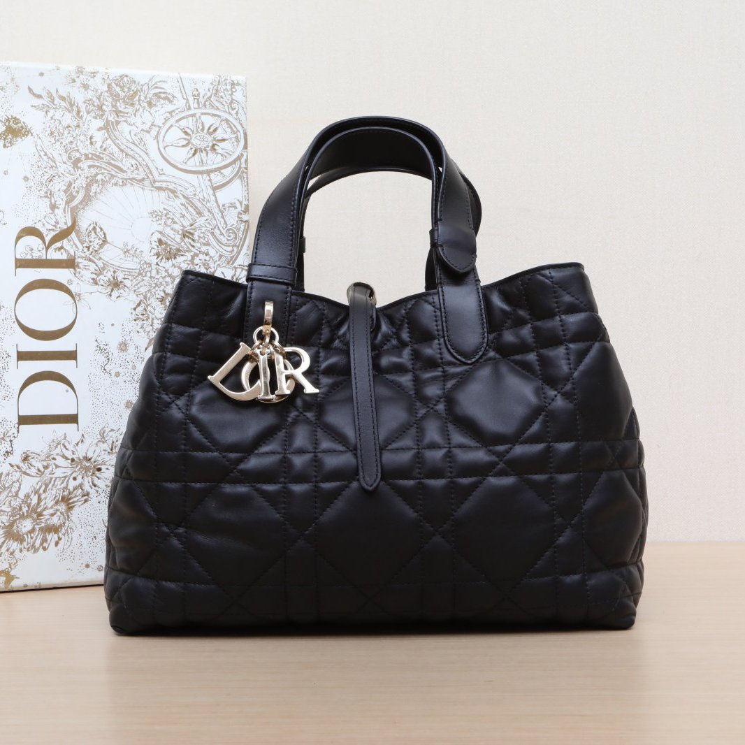 *DIOR Toujours Shoulder and Tote Bag, Medium, 28.5-Hana Vintage