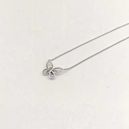 GRAFF Platinum Butterfly Phantom Pendant Necklace Large 18K 18K White Gold,Diamond