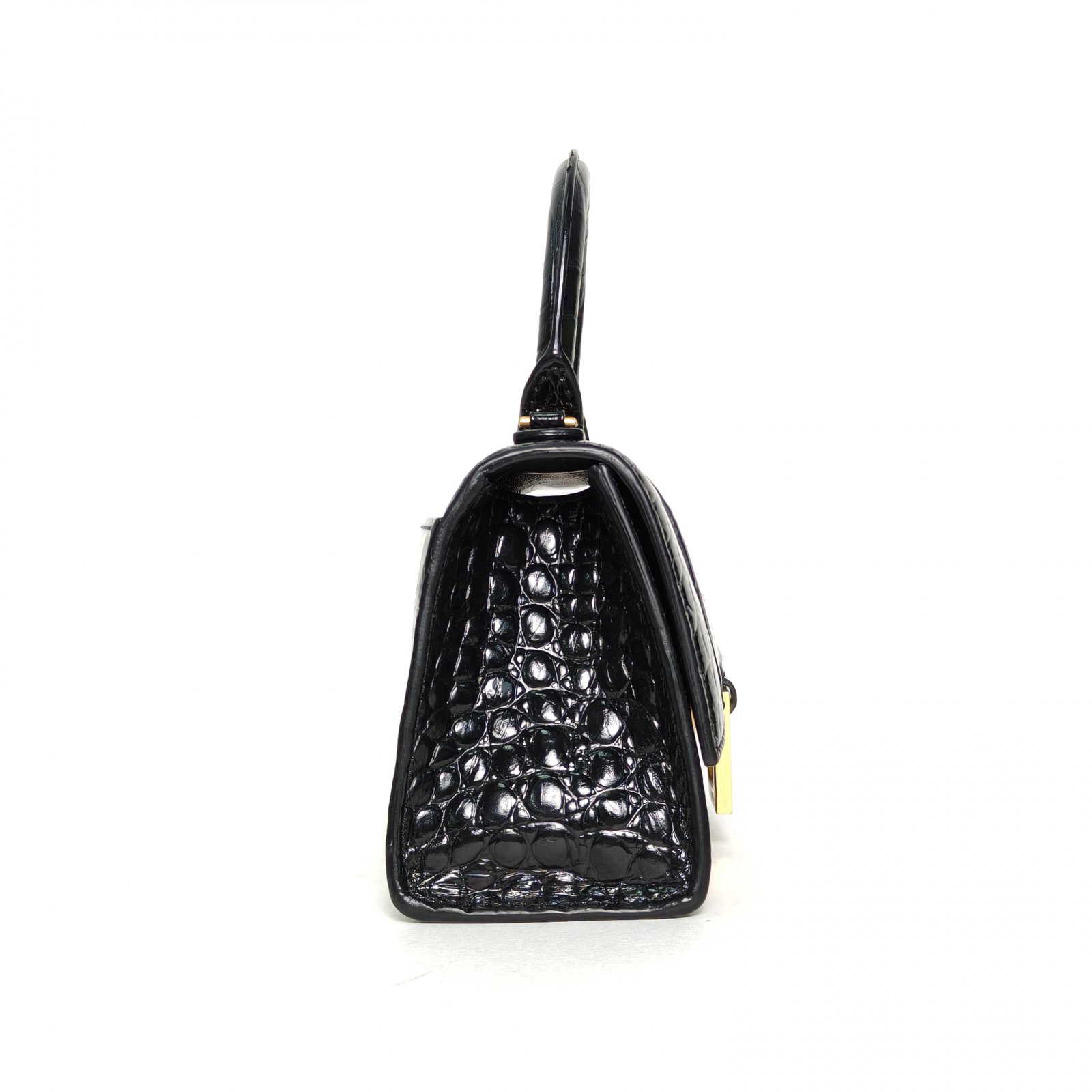 *BALENCIAGA Hourglass XS size Crocodile Embossed-Hana Vintage
