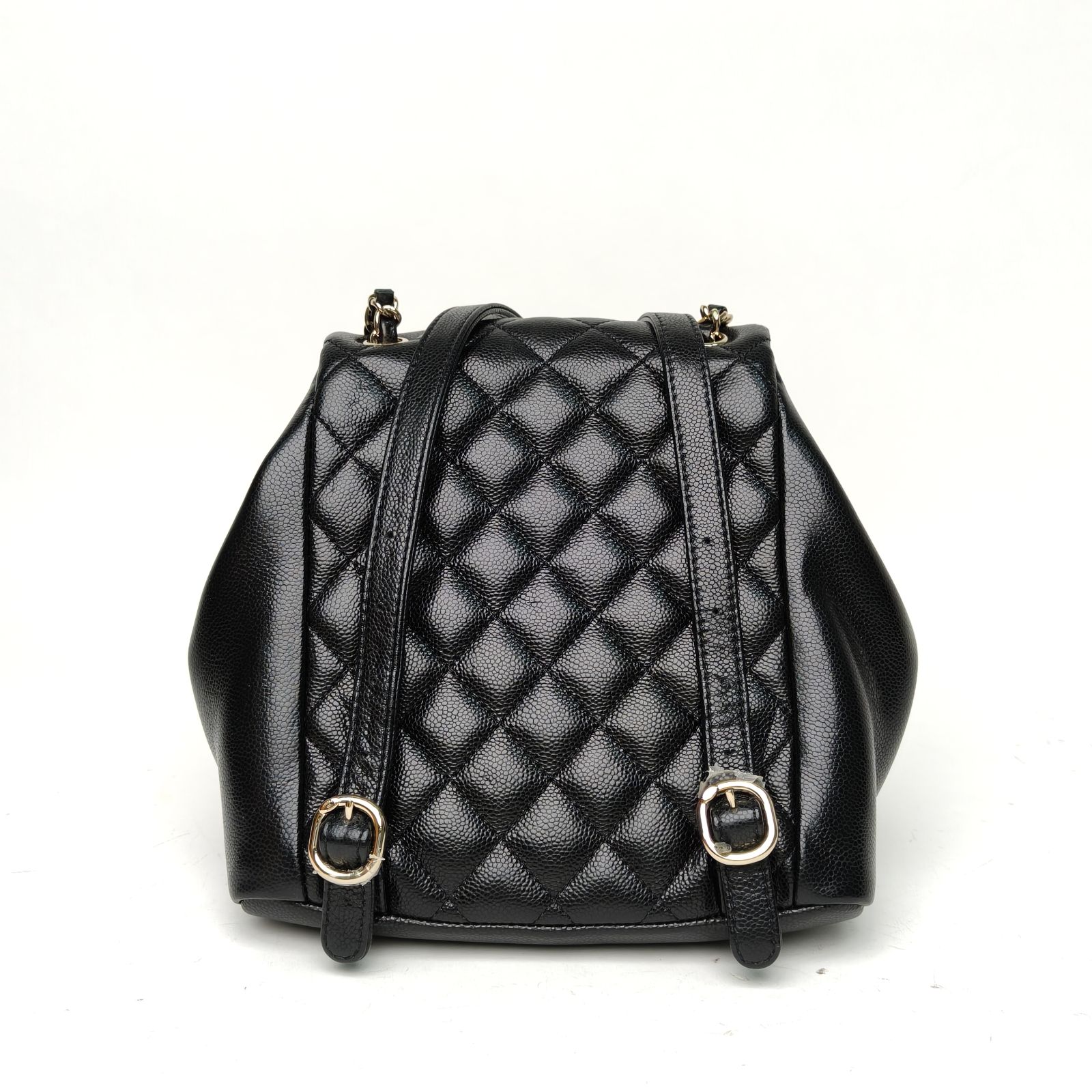 *CHANEL Duma Drawstring Flap Backpack with Two Pockets-Hana Vintage