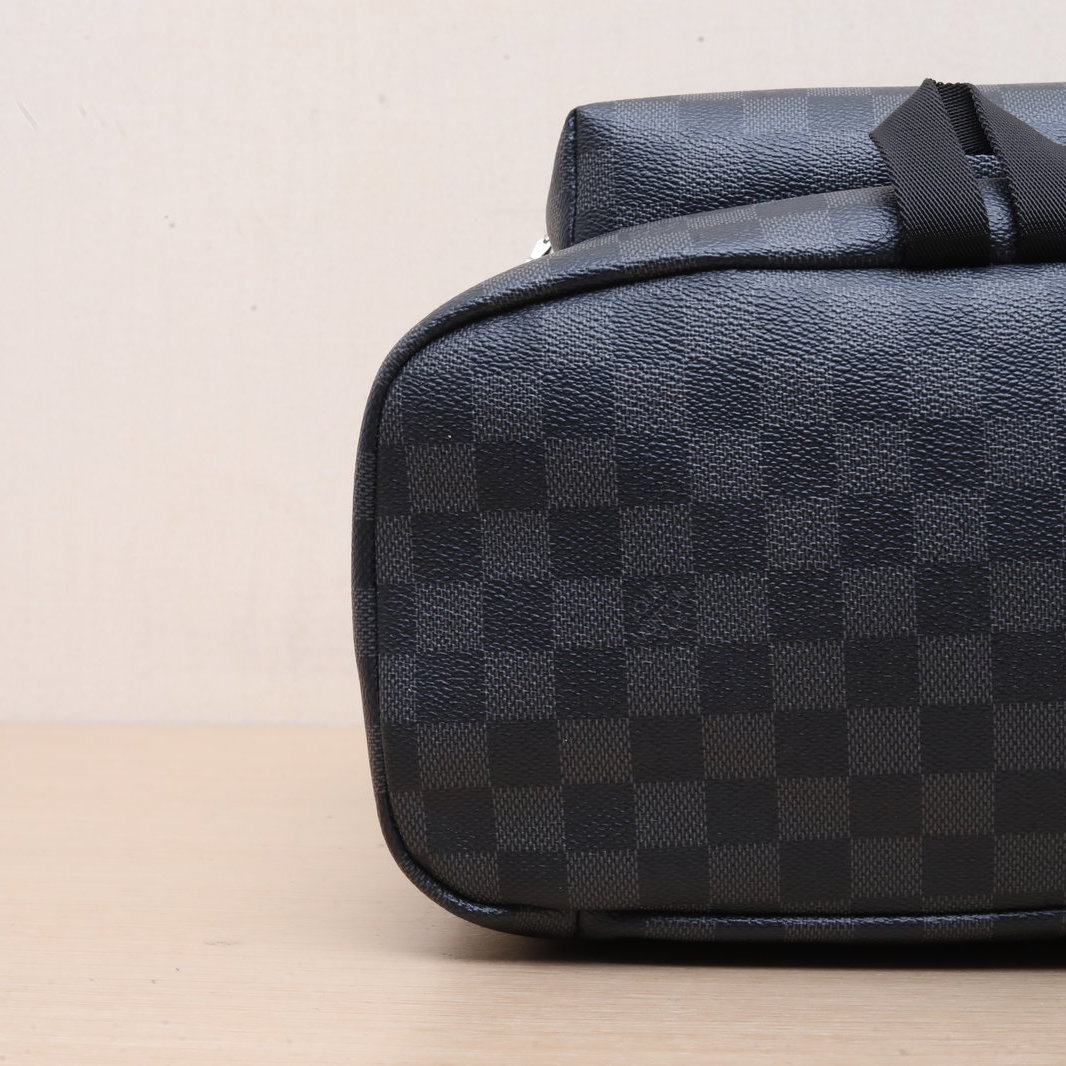 *LOUIS VUITTON Black Chessboard PVC 2018 Zack Flap Backpack-Hana Vintage