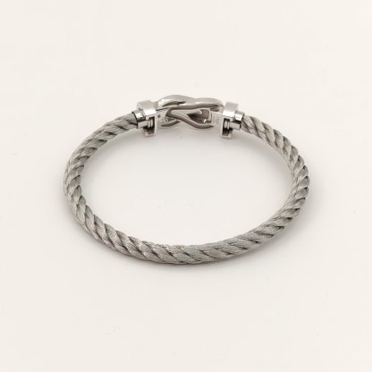 Fred Platinum Chance Infinie Bracelet Large Size 16 18K 18K White Gold-Hana Vintage