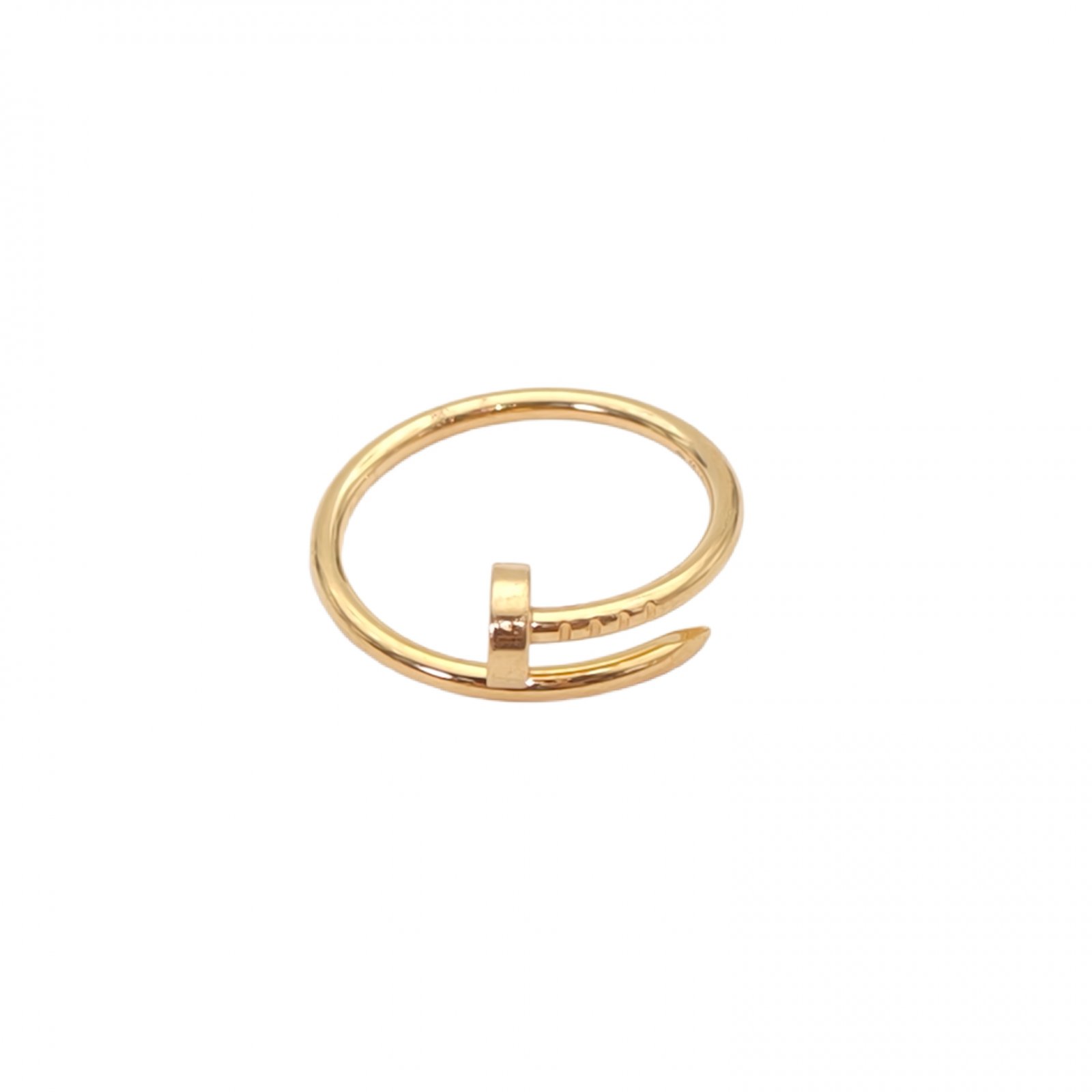 CARTIER JUSTE UN CLOU Narrow Nail Ring 18K Gold-Hana Vintage