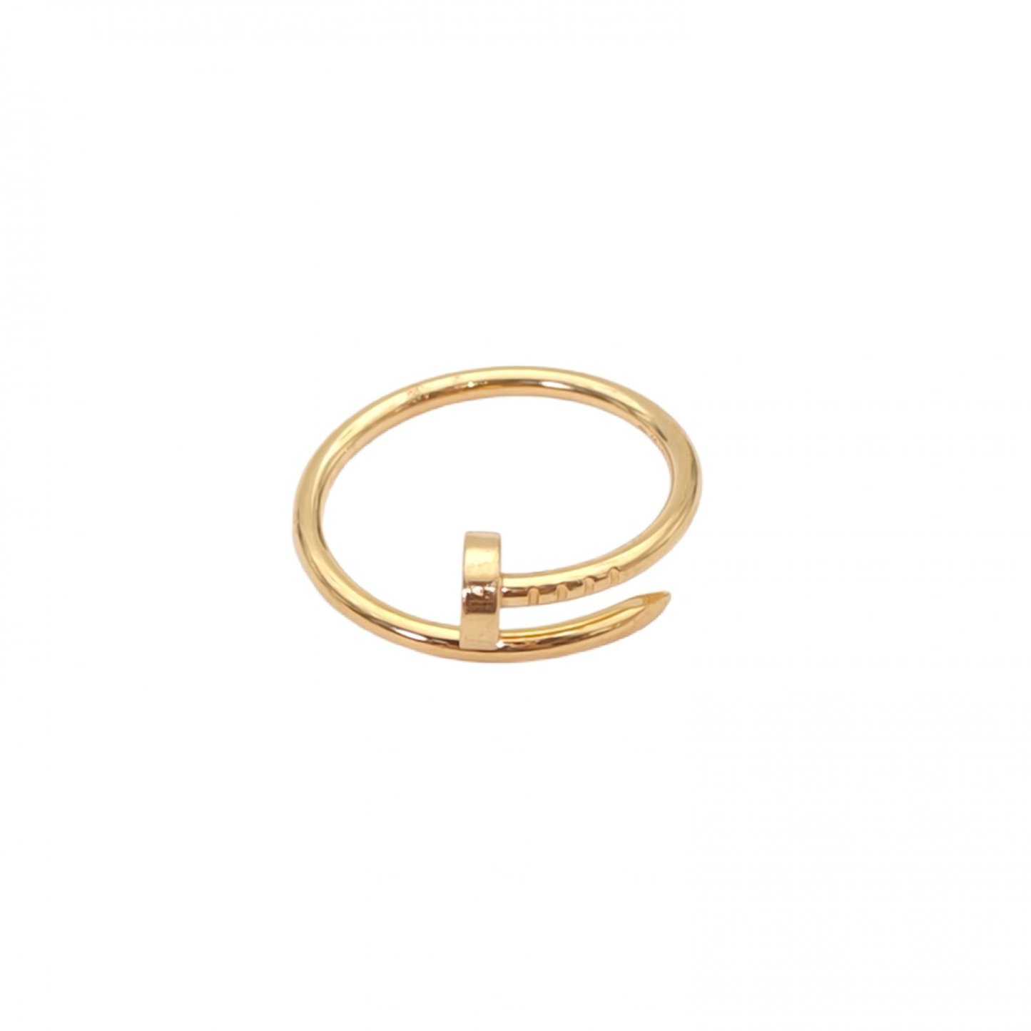 CARTIER JUSTE UN CLOU Narrow Nail Ring 18K Gold-Hana Vintage