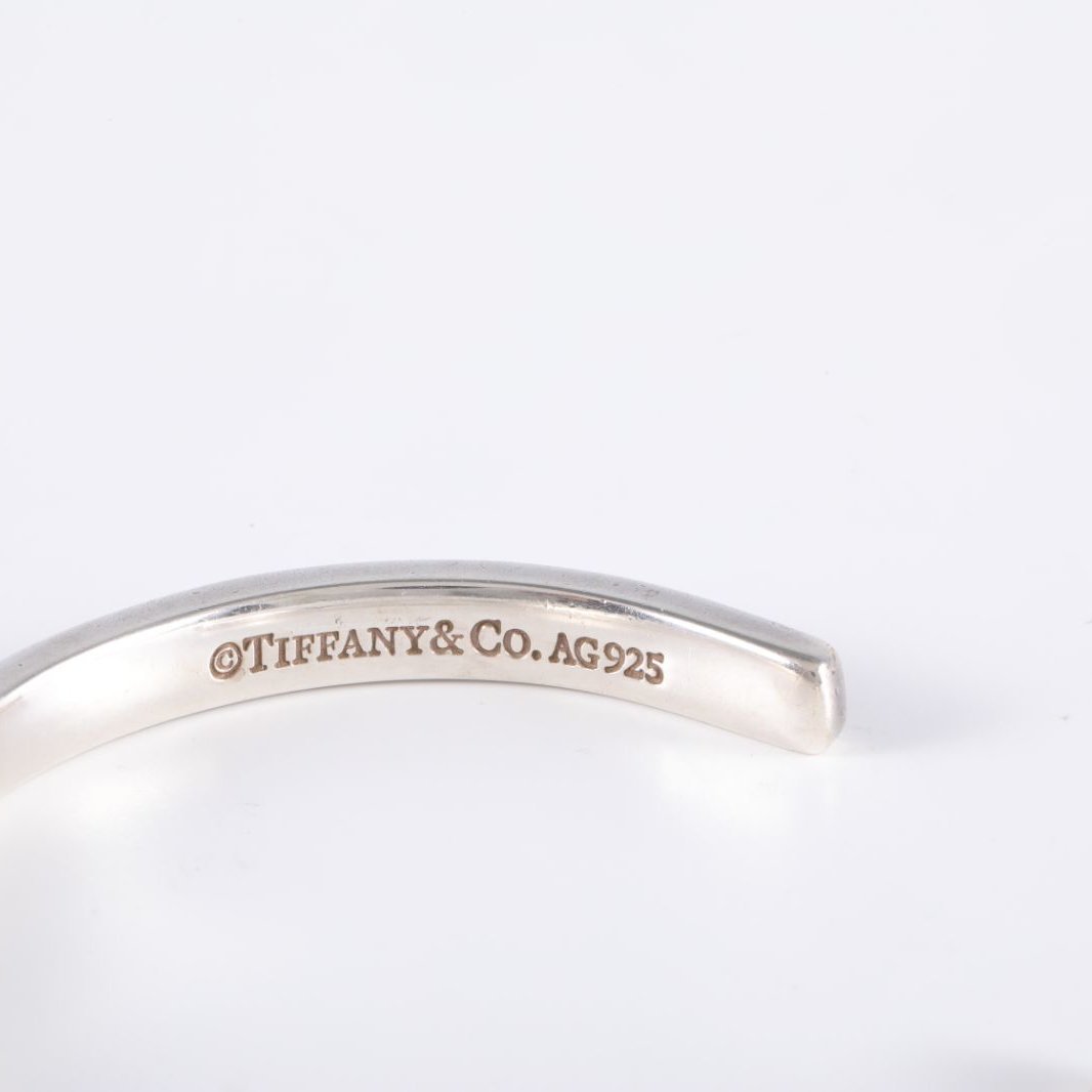 TIFFANY&CO AG925 Silver Open Bracelet Sterling Silver-Hana Vintage