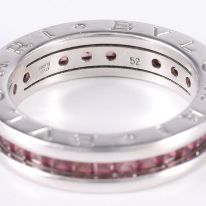 BVLGARI B.ZERO1 Coil Ring single circle Diamond Stud Earring Diamond,18K White Gold-Hana Vintage