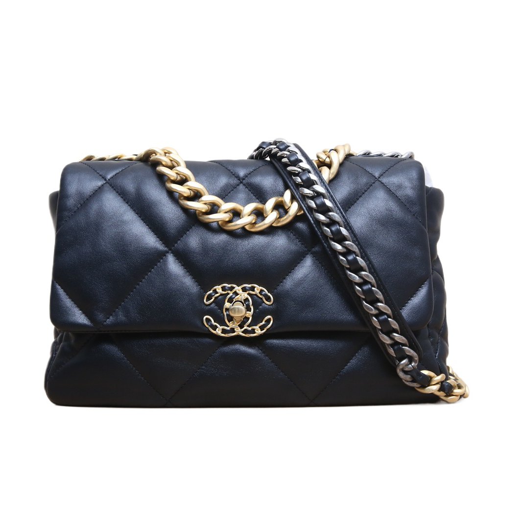 *CHANEL 19BAG Flap Bag, Medium, 30cm-Hana Vintage